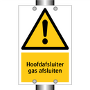 Hoofdafsluiter gas afsluiten