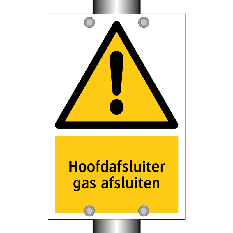 Hoofdafsluiter gas afsluiten
