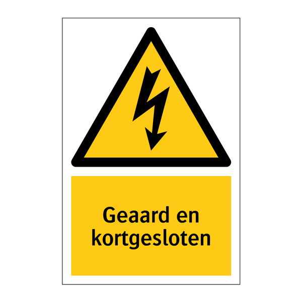 Geaard en kortgesloten