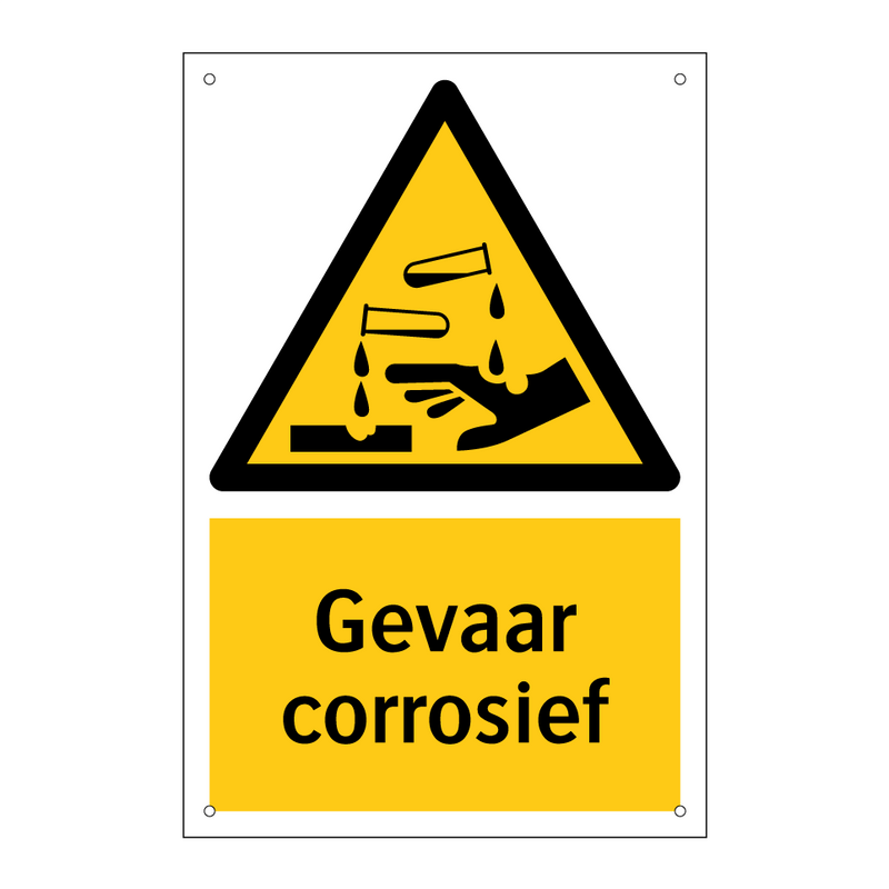 Gevaar corrosief