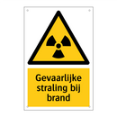 Gevaarlijke straling bij brand