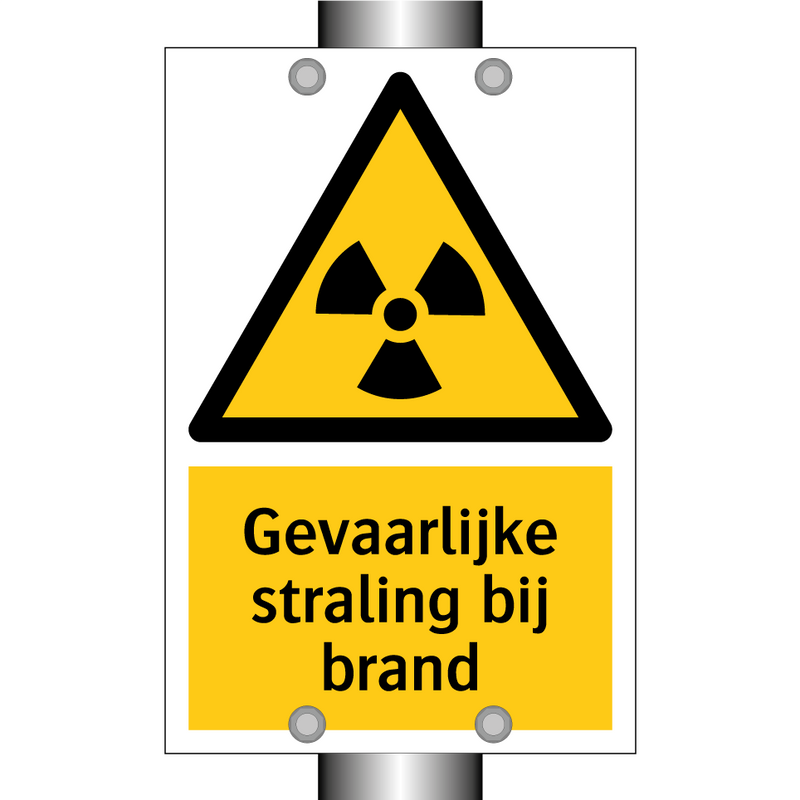 Gevaarlijke straling bij brand