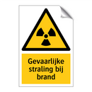 Gevaarlijke straling bij brand