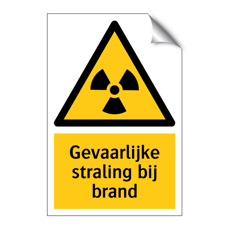 Gevaarlijke straling bij brand