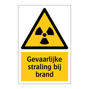 Gevaarlijke straling bij brand