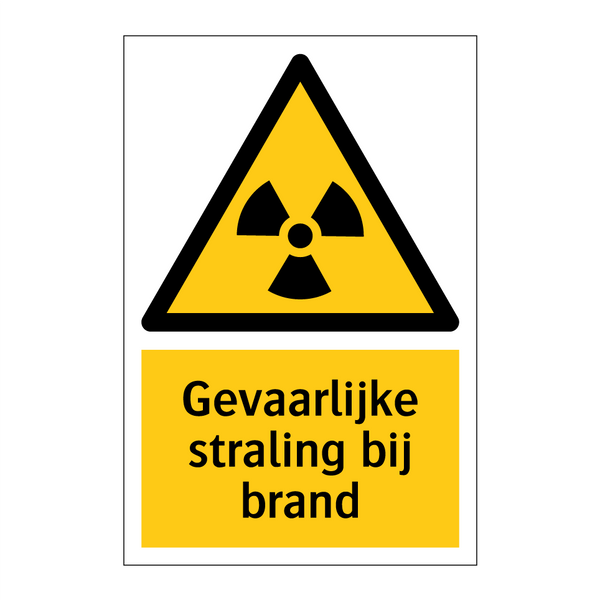 Gevaarlijke straling bij brand