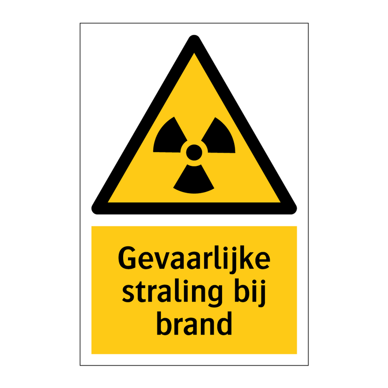 Gevaarlijke straling bij brand