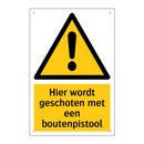 Hier wordt geschoten met een boutenpistool