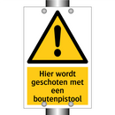 Hier wordt geschoten met een boutenpistool