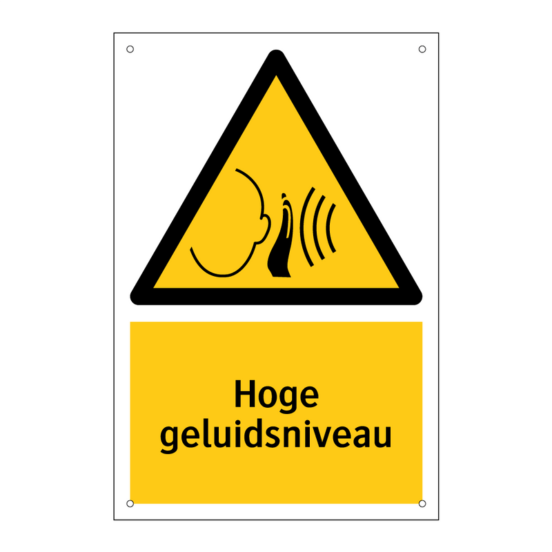 Hoge geluidsniveau