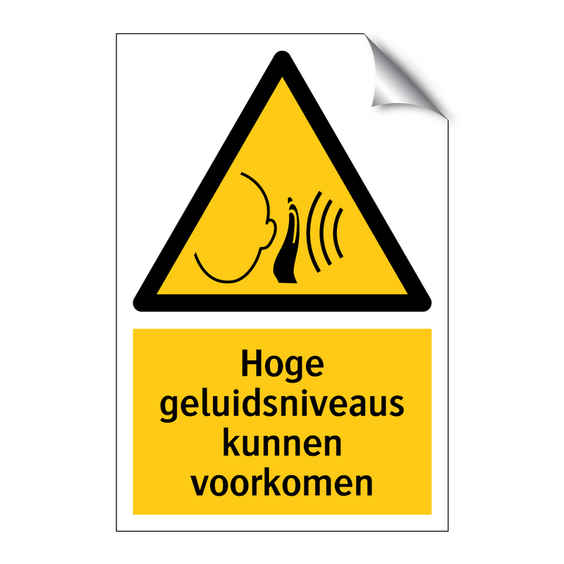Hoge geluidsniveaus kunnen voorkomen