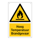 Hoog Temperatuur Brandgevaar