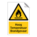 Hoog Temperatuur Brandgevaar