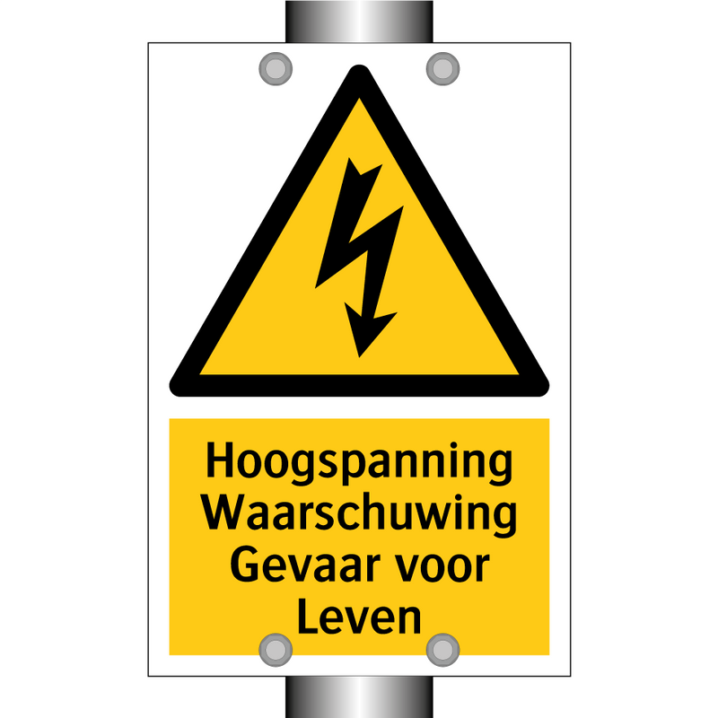 Hoogspanning Waarschuwing Gevaar voor Leven