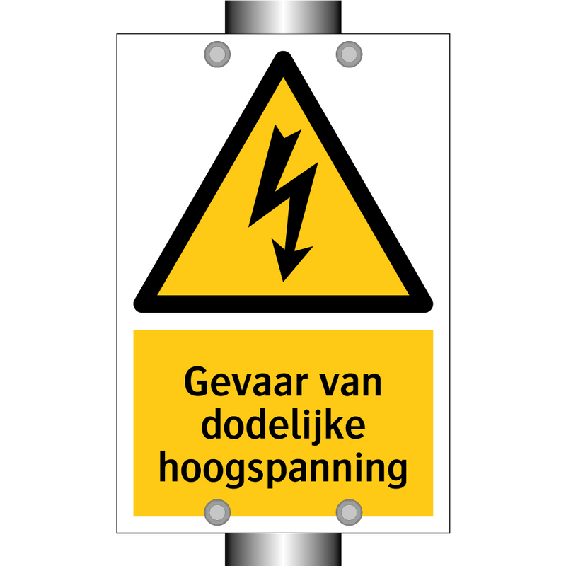 Gevaar van dodelijke hoogspanning