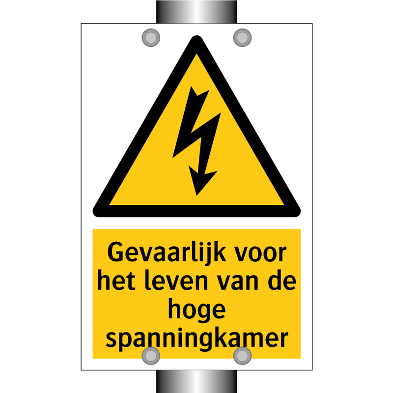 Gevaarlijk voor het leven van de hoge spanningkamer