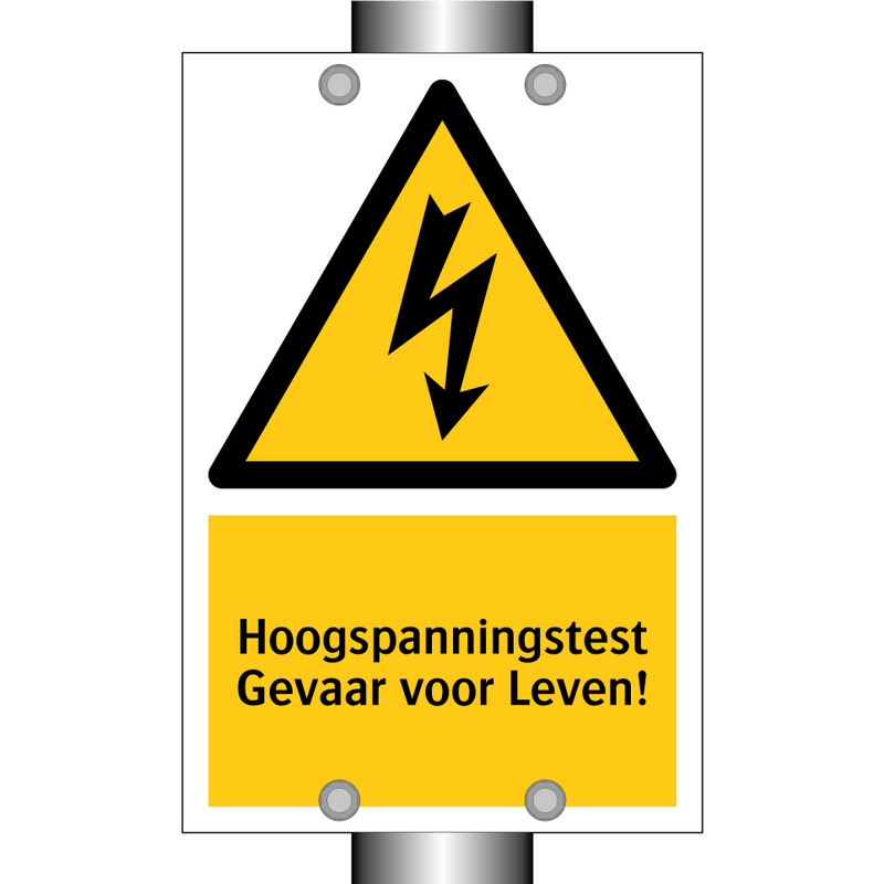 Hoogspanningstest Gevaar voor Leven!