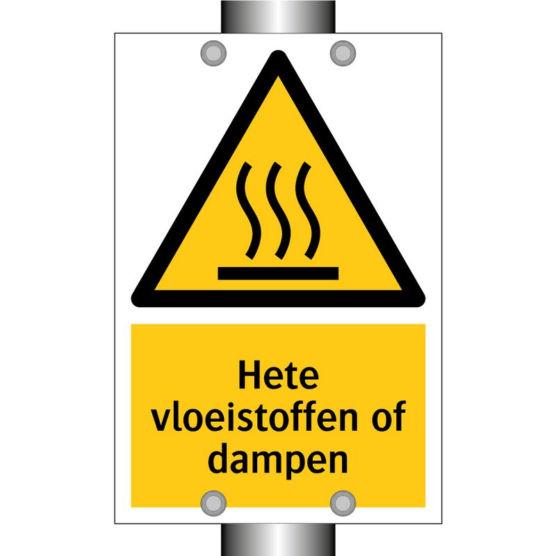 Hete vloeistoffen of dampen