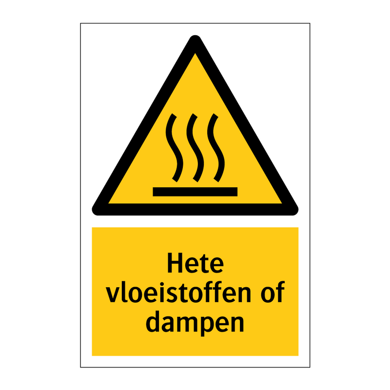 Hete vloeistoffen of dampen