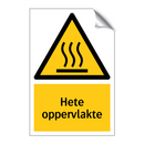 Hete oppervlakte