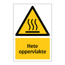 Hete oppervlakte