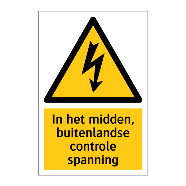 In het midden, buitenlandse controle spanning