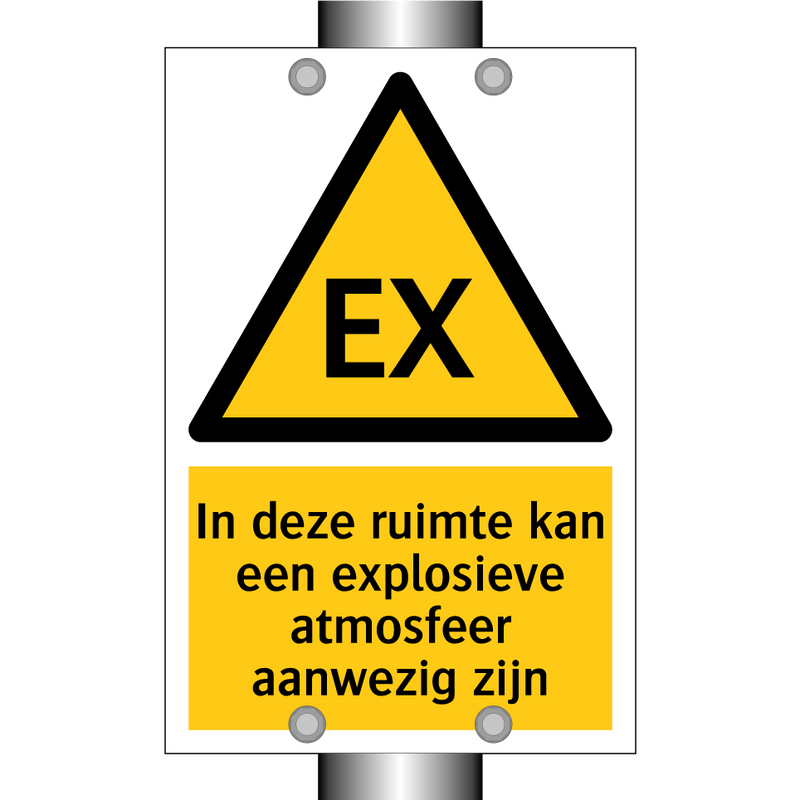 In deze ruimte kan een explosieve atmosfeer aanwezig zijn