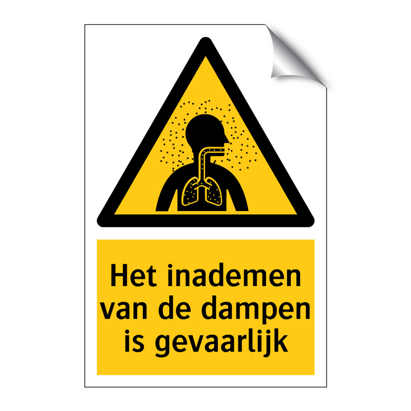 Het inademen van de dampen is gevaarlijk