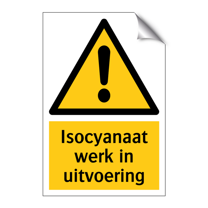Isocyanaat werk in uitvoering