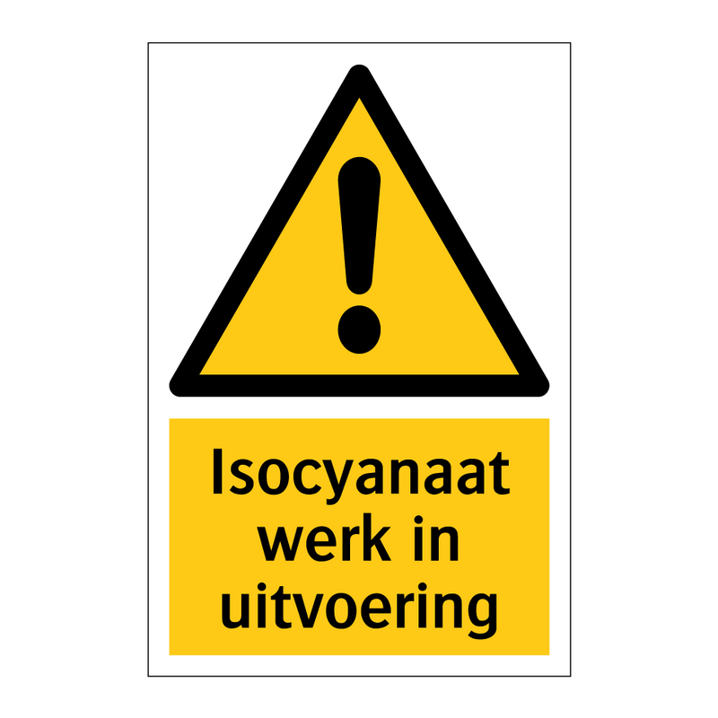 Isocyanaat werk in uitvoering