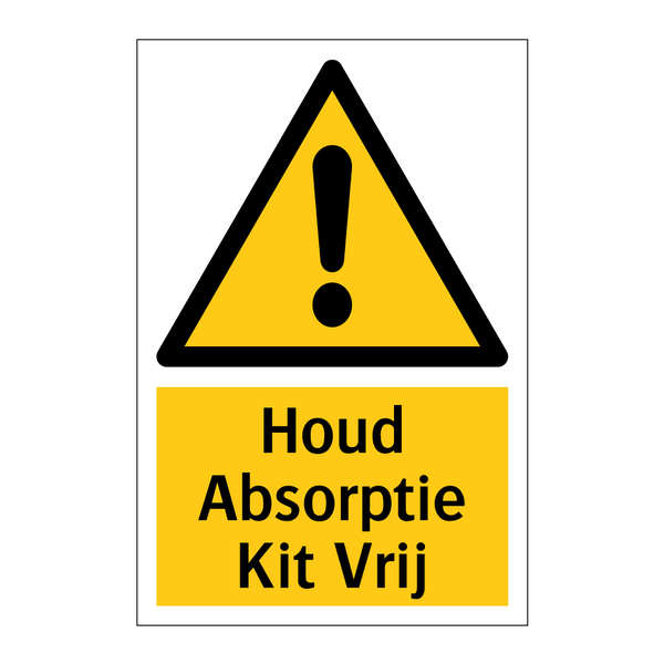 Houd Absorptie Kit Vrij