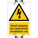 Houd toegang tot elektrische installaties vrij