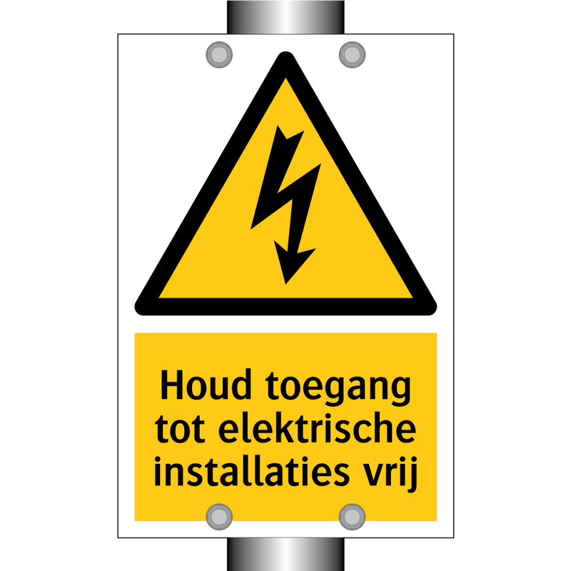 Houd toegang tot elektrische installaties vrij