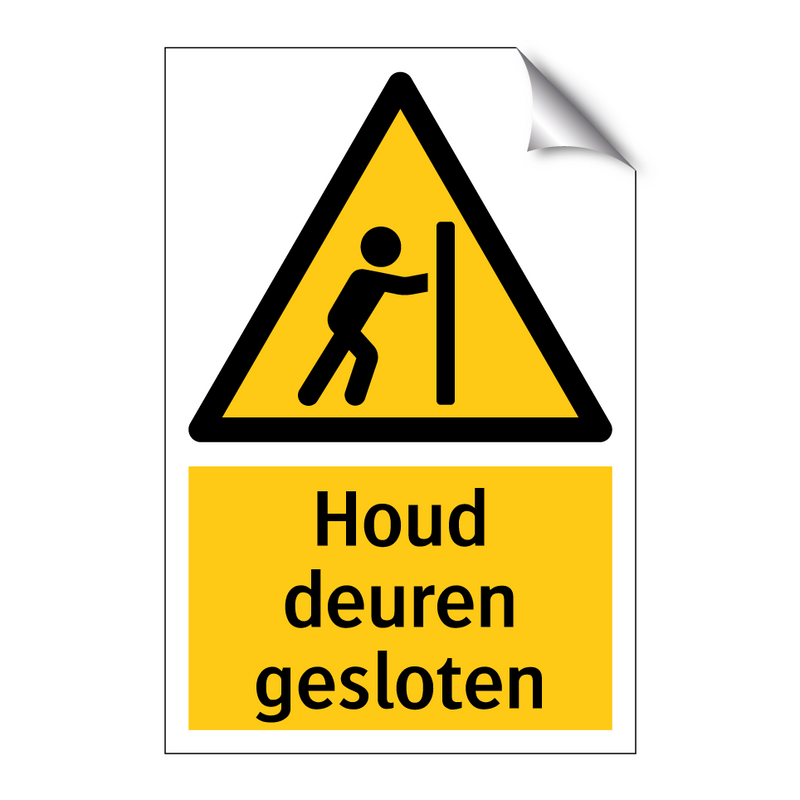 Houd deuren gesloten
