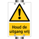 Houd de uitgang vrij