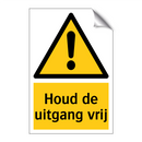 Houd de uitgang vrij
