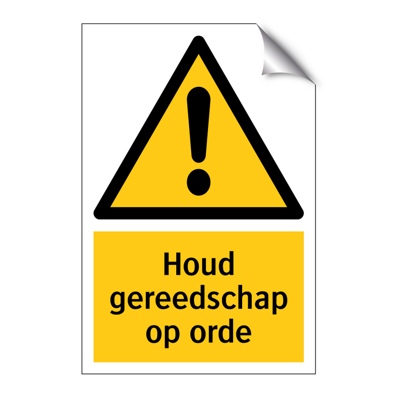 Houd gereedschap op orde