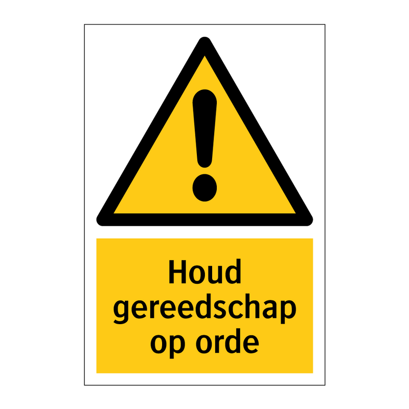 Houd gereedschap op orde