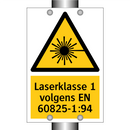 Laserklasse 1 volgens EN 60825-1:94