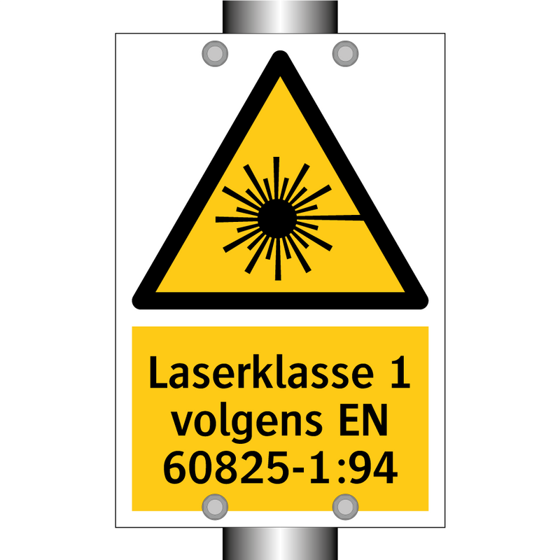 Laserklasse 1 volgens EN 60825-1:94