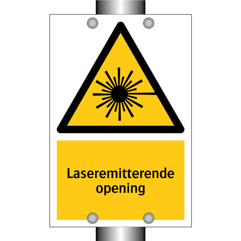 Laseremitterende opening