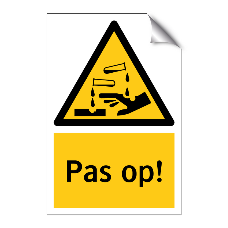 Pas op!