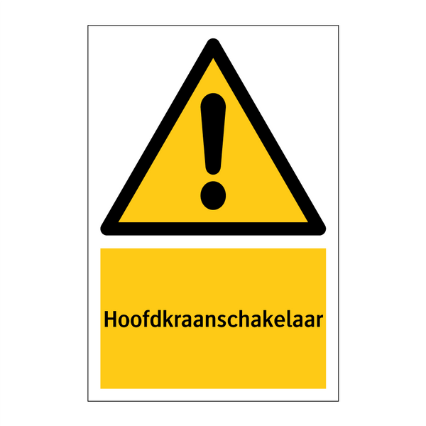 Hoofdkraanschakelaar