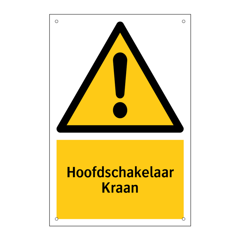 Hoofdschakelaar Kraan