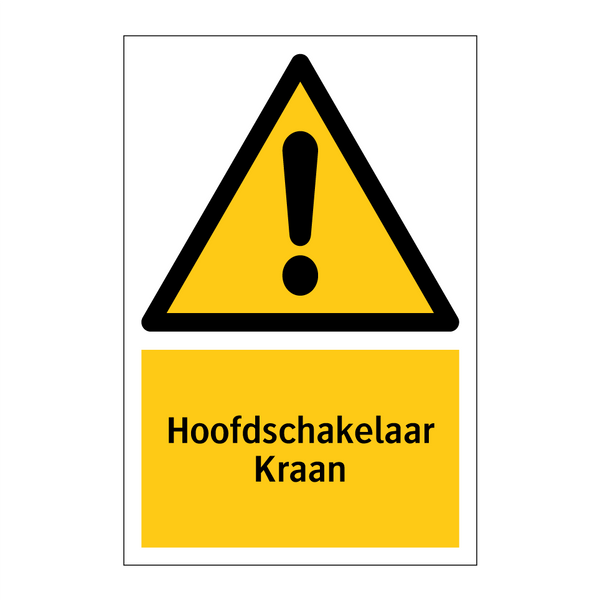 Hoofdschakelaar Kraan
