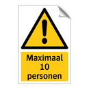 Maximaal 10 personen
