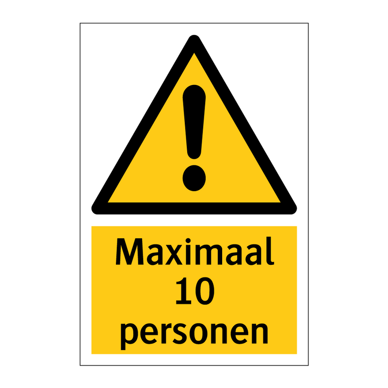 Maximaal 10 personen
