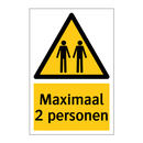 Maximaal 2 personen