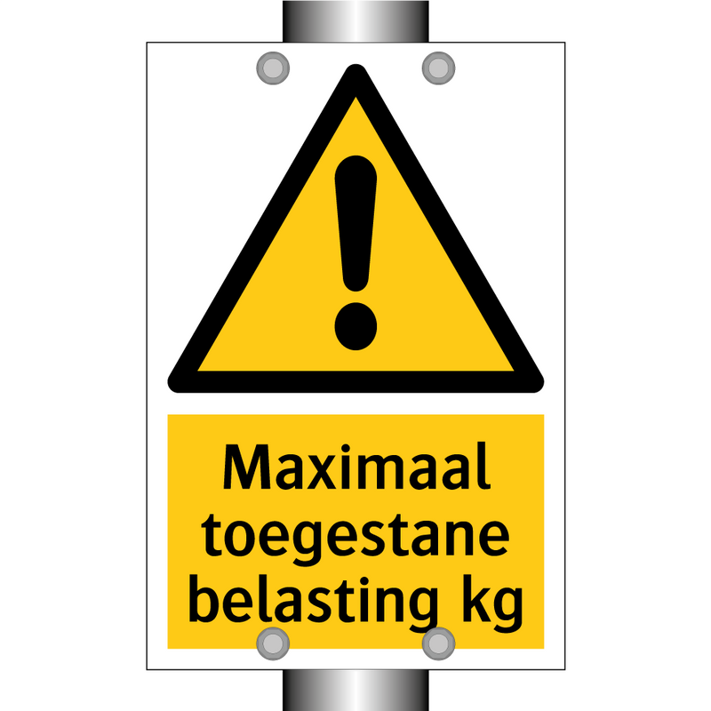 Maximaal toegestane belasting kg