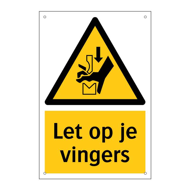 Let op je vingers